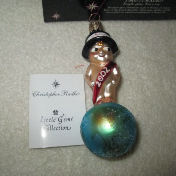 Christopher Radko Christmas Ornament little Gem Millennium Magic 2002 - Picture 3 of 8